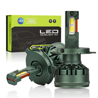 Liangjian - Bombilla LED para Coche de 100 W y 10000 lm, Doble Cobre V45, H1, H3, H11, H13, HIR2, 9005, H7, H4