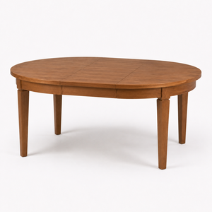 Table à manger ronde réglable en chêne massif au design moderne pour la maison et l'hôtellerie, mobilier de salle à manger - Product Image 3