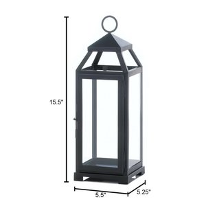 Wedding Decorative <strong>Black</strong> Iron Framed Metal <strong>Candle</strong> <strong>Lantern</strong> for Home Centerpiece - Product Image 4