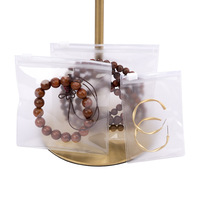 Sacs à fermeture éclair givrés en PVC transparent pour le stockage de documents de vêtements de bijoux cosmétiques-impression offset d'emballage en plastique réutilisable