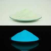 Pigment luminescent en aluminate de strontium en gros, poudre phosphorescente imperméable qui brille dans le noir pour peinture à la résine
