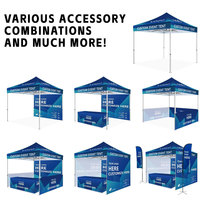 Carpa Comercial Plegable de 10x10 al por Mayor, Carpa Exterior con Impresión Personalizada para Ferias Comerciales y Eventos Comerciales