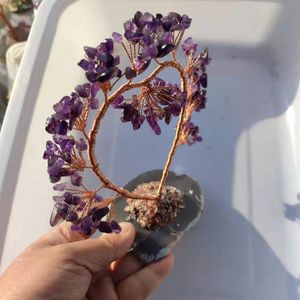 <b>Crystal</b> <b>Chip</b> Heart Tree Handmade Ornament For Home Decoration - Product Image 3