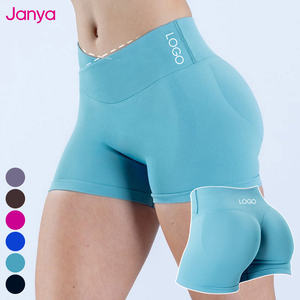 Janya quần áo tập thể dục thể thao thoáng khí cho nữ quần short thể thao tập thể dục mông quần short Yoga liền mạch eo cao - Product Image 1