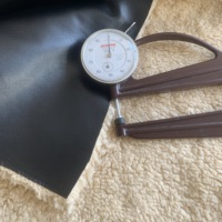 Tissu en cuir synthétique PU, fourrure artificielle, matière en similicuir pour veste et manteau, utilisé comme tissu écologique