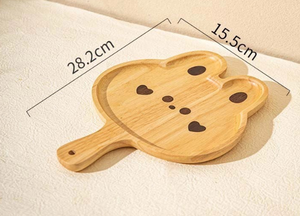 Bandeja de Madera con Diseño de Dibujos Animados, Linda y Creativa para Niños, con Asa para Colgar, para Servir Frutas y Bocadillos <span class=keywords><strong>en</strong></span> el Té de <span class=keywords><strong>la</strong></span> <span class=keywords><strong>Tarde</strong></span> - Product Image 4