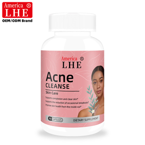 Suplemento Nutracéutico para el Acné, Fabricante de Productos para el Cuidado de la Piel con Vitamina A y Mezcla de Hierbas para una Piel Clara, 90 Cápsulas - Product Image 1