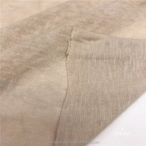 Tissu <span class=keywords><strong>jersey</strong></span> simple respirant en mélange <span class=keywords><strong>de</strong></span> <span class=keywords><strong>lin</strong></span>, coton et viscose <span class=keywords><strong>de</strong></span> Chengbang Knitting Manufacture, vendu <span class=keywords><strong>au</strong></span> <span class=keywords><strong>mètre</strong></span> - Product Image 3