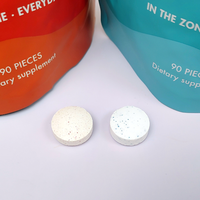 Suplemento de Vitaminas B OEM, Tabletas de L-Teanina, Potenciador de Energía, Menta y Canela, Tabletas Refrescantes con Efecto Frío Intenso, Pre-Entrenamiento