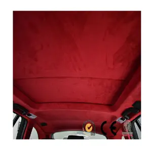 auto polyester artificial microfiber suede fabric for car decoration