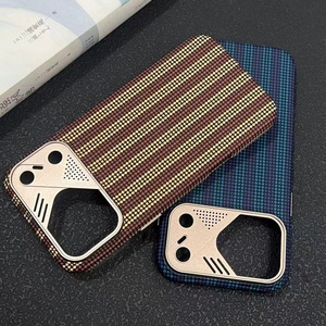 เคสโทรศัพท์แม่เหล็กเนื้อคาร์บอนไฟเบอร์สุดหรูสำหรับ iPhone 17 14 15 16 Pro Max พร้อมกรอบรูปโลหะ ป้องกันแรงกระแทก ฝาหลังแข็ง - Product Image 6