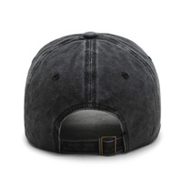 Gorra de béisbol vintage lavada transfronteriza de cuatro agujas, de mezclilla desgastada, con visera, la más vendida, de 6 paneles, 100% algodón, ajustable
