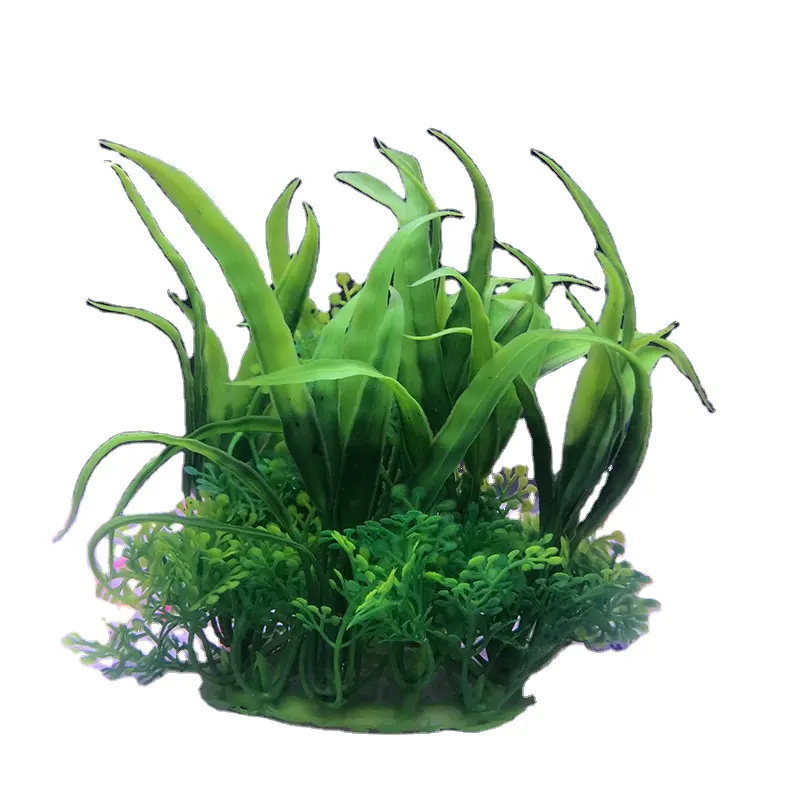 plastic Grass Artificial Water Plant for fish tank landscaping Wholesale Aquarium Plastic plants