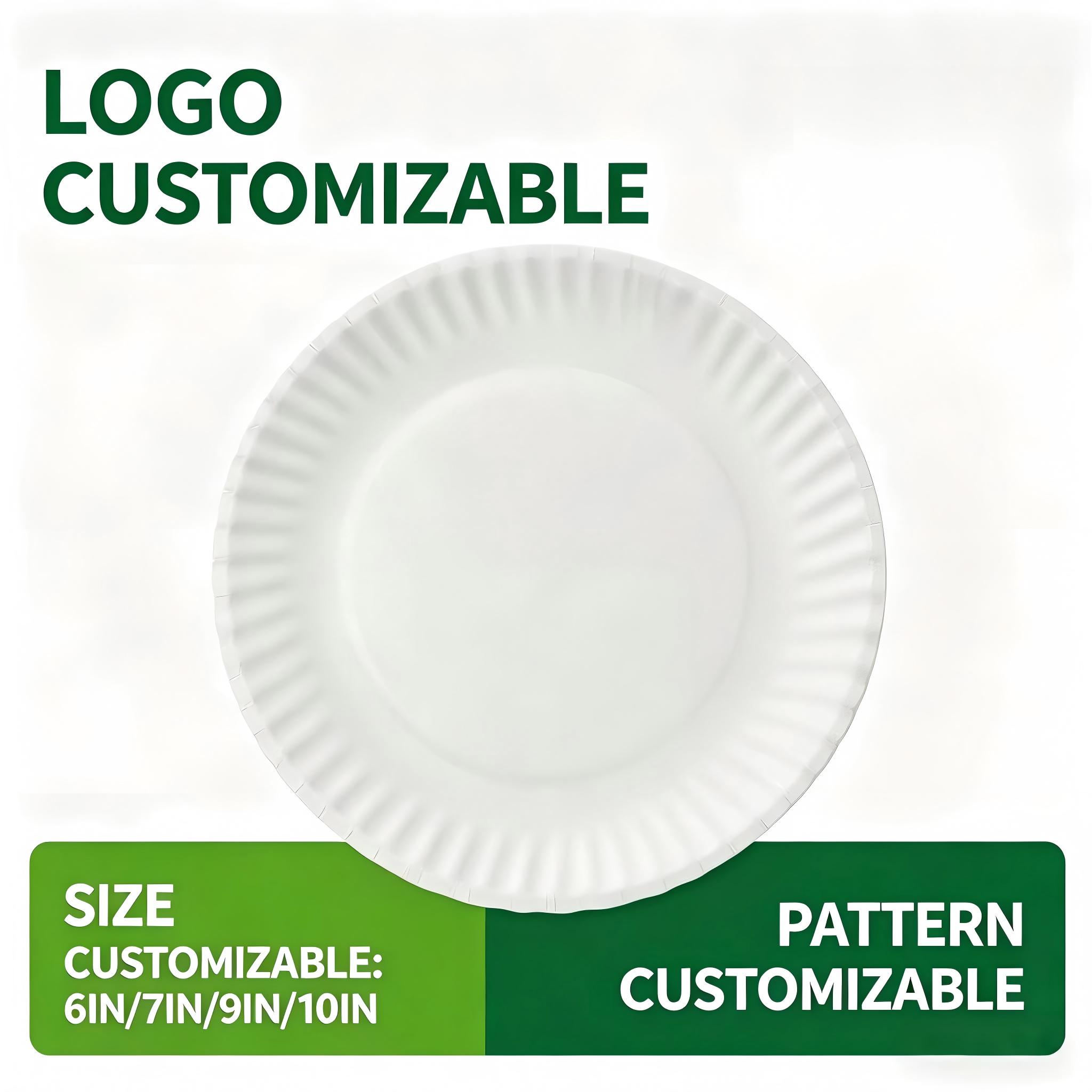Supports Multi Scenario Usage Disposable Tableware Biodegradable Paper Bowls and Paper Plates