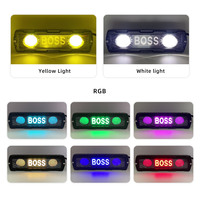 Nouvelle barre lumineuse LED RGB 12V-80V IP67 14W DRL pour conduite tout-terrain, bateau, voiture, 1000LM, ajustement universel