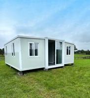 Luxe Moderne 20 pieds 40 pieds Structure en Acier Extensible 3 Chambres Conteneur Pliant Petite Maison Mobile Portable pour Supermarché