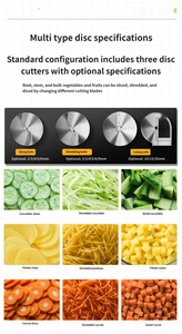 Industrial Dual Head <strong>Vegetable</strong> Cutting Machine Dice Slice Julienne for Leafy Greens Root <strong>Vegetables</strong> - Product Image 5