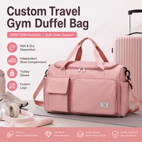 Sac de voyage Oxford personnalisé avec logo, compartiment à chaussures, grande capacité, sac de week-end pour hommes et femmes, sac de sport, sac de voyage