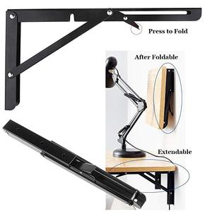 Heavy Duty Metal Folding <strong>Shelf</strong> <strong>Brackets</strong> <strong>Triangle</strong> Table Bench Collapsible <strong>Shelf</strong> <strong>Bracket</strong> - Product Image 2