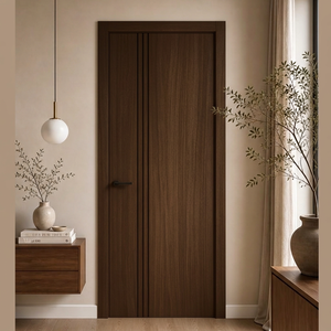 GA-03L Golden Aero 2026 Puerta Interior Moderna de Madera Sólida con Diseño Ranurado para Apartamento, Dormitorio, Villa - Product Image 4