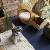 Sarang Kucing Villa Grosir Anyaman Rotan Bambu Empat Musim Gaya Klasik Universal Ruang Tamu Kamar Tidur Ramah Lingkungan