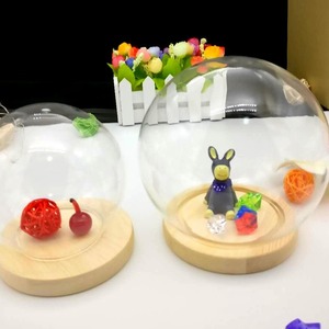 Cloche en verre soufflé transparent en forme de globe, cloche en verre, décoration de luxe pour <span class=keywords><strong>la</strong></span> maison, ornements faits à <span class=keywords><strong>la</strong></span> main - Product Image 2