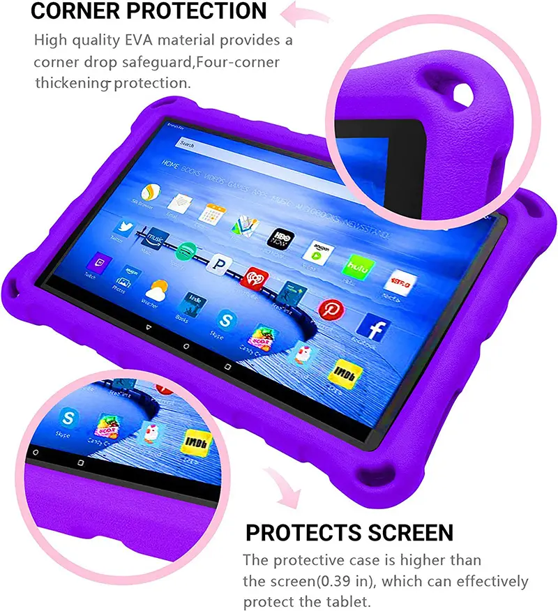 Casing iPad Mini 1 2 3 4 5 Universal 7.9 Inci Penutup Pelindung Tablet Keras Bumper Busa EVA Sederhana