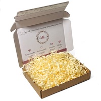 Boîte cadeau en papier kraft personnalisée avec logo imprimé, boîte d'expédition en carton écologique avec bande détachable pour cadeaux