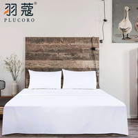 Ensemble de housse de couette en satin de coton égyptien 100% de style moderne, sur mesure en Chine, 4 pièces, taille King, pour hôtel, maison et hôpital