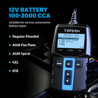 TOPDON BT100 12V 100-2000 CCA analyseur de décharge de charge de batterie automatique testeur de santé