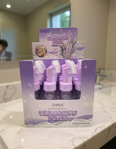 Dispenser di Sapone in Schiuma Saniye, Manuale, Ricaricabile, in Plastica, Design Contemporaneo per Bagno e Scrivania - Product Image 2