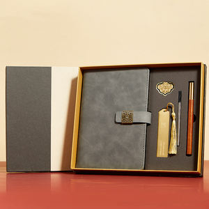 Regalos para reuniones de negocios Cuaderno de impresión en color negro setNavy <span class=keywords><strong>bluegold</strong></span> stampingsuppliercustom colorgold Edge - Product Image 4