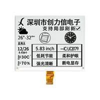 Écran E-Ink SPI de 5,83 pouces, résolution 648*480, pilote UC8179, angle de vision complet, revêtement anti-reflets, fixation par branchement, pour étagère/étiquette intelligente