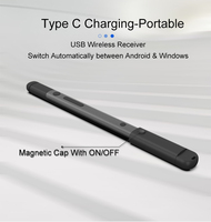 Stylo pointeur laser intelligent, stylo promotionnel, télécommande sans fil électronique pour présentations PPT, rechargeable, sensibilité à la pression 4096 niveaux, aluminium