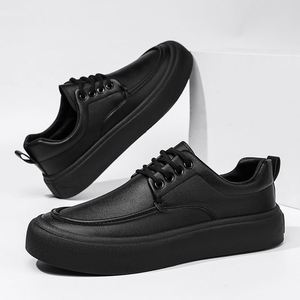Zapatos de Vestir Formales de Cuero para Hombre, de Caña Alta, Cómodos, con Cordones, para Oficina, Transpirables, con Punta Redonda, para Uso Diario - Product Image 2