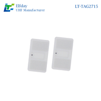 Etiqueta RFID UHF para Recopilación de Datos Confiables, 860-960 MHz, EPC Clase 1 Gen2, Antena de Aluminio de 27x15 mm