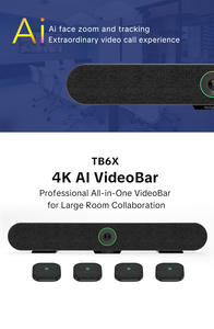 Barre vidéo 4K IA avec <span class=keywords><strong>zoom</strong></span> optique 3x, 6 micros intégrés, 4 micros sans fil et cache de confidentialité automatique pour les salles moyennes à grandes - Product Image 5