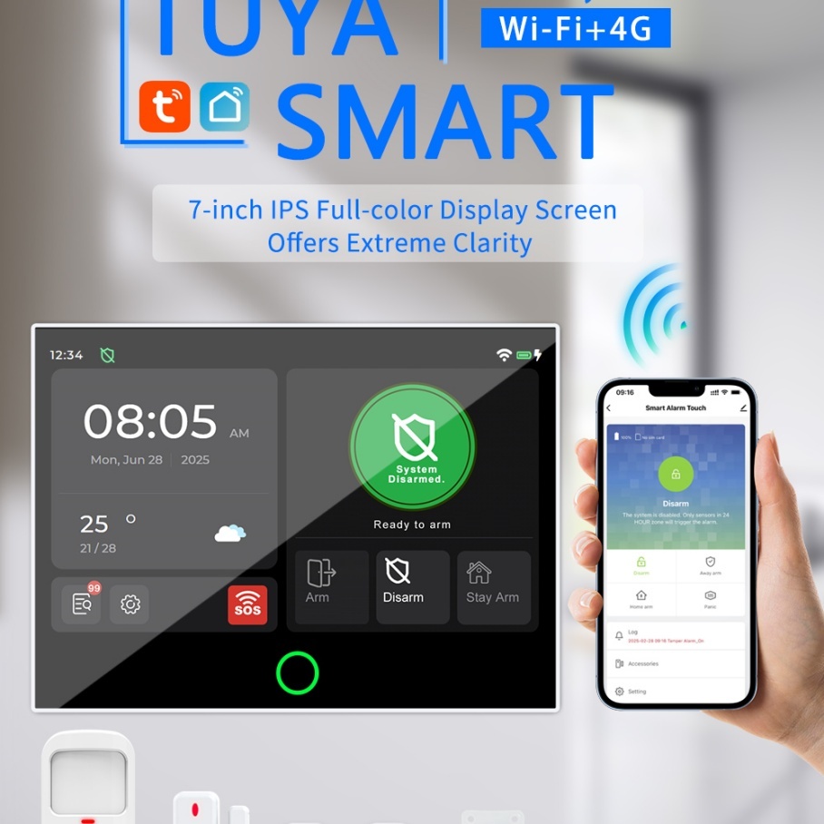 Glomarket Wireless Tuya WiFi 4G ABS Material Alarm System App Control 433Mhz Home Burglar Security · image 6