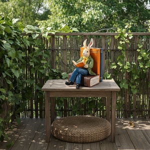 Statue de lapin de Pâques pour cour extérieure, ornements de balcon, décoration de jardin, artisanat en résine, cadeaux de festival - Product Image 1
