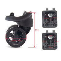 Roues de valise détachables à rotation à 360 degrés personnalisables pour valises Samsonite