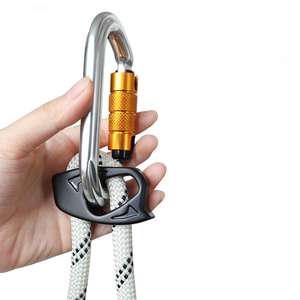 उच्च ऊंचाई वाले रॉक क्लाइम्बिंग और गिरने की रोकथाम के लिए समायोज्य एकल या डबल लैनियर्ड - Product Image 4