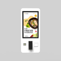 Kiosque tactile 32 pouces Android PCAP 58mm imprimante POS QR Scanner support mural pour intérieur libre-service entreprises SDK