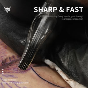 Ghostax jarum pendek sekali pakai kualitas Premium untuk tato profesional kartrid jarum tato tajam dan tahan lama - Product Image 5