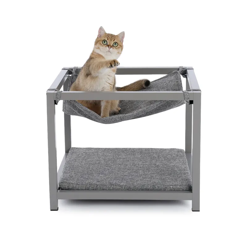 Alta calidad marco de madera resto extraíble portátil gato <span class=keywords><strong>hamaca</strong></span> cama muebles para mascotas