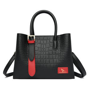 Nueva tendencia de moda Pu cuero de lujo diseñador cocodrilo patrón bolsos para mujeres cuero señoras - Product Image 2