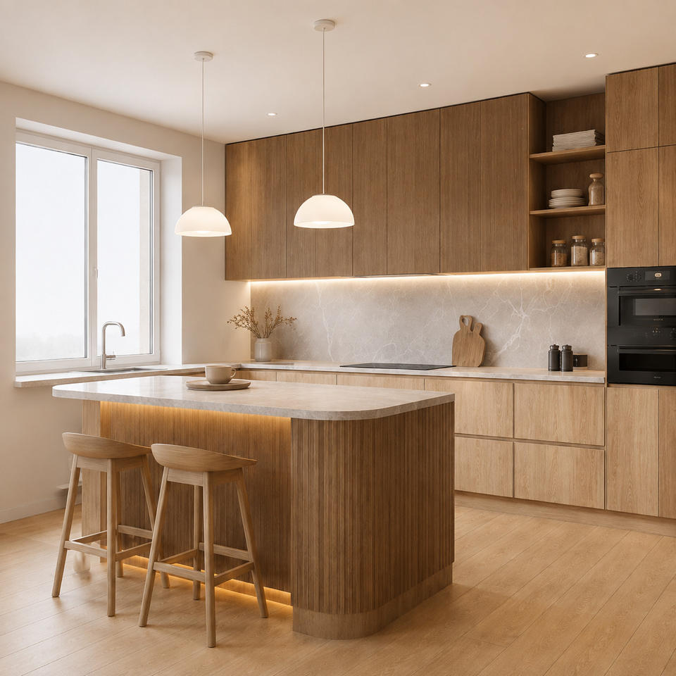 Modular Kitchen Rates Custom Plywood Modern Style Integrated Modular Kitchen Cabinets ...