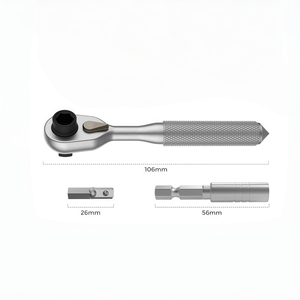 Jeu de clés à cliquet à 72 dents, poignée droite et courbée bidirectionnelle, bouton de déverrouillage rapide, haute dureté pour la réparation automobile - Product Image 2
