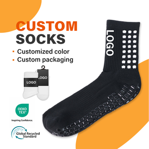 Chaussettes de football personnalisées antidérapantes pour adultes, chaussettes de sport d'extérieur pour hommes, vente en gros - Product Image 1