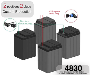 Flame Retardant ABS Plastic Battery Box Terminal Connectors Injection Molded 12v/24v/48v Motorcycle &amp; E-Bike Battery <strong>Case</strong> - Product Image 6