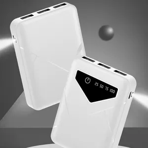 10000mAh banco de potência para o telefone móvel 3USB Powerbank bateria externa carregador portátil com display LED Poverban